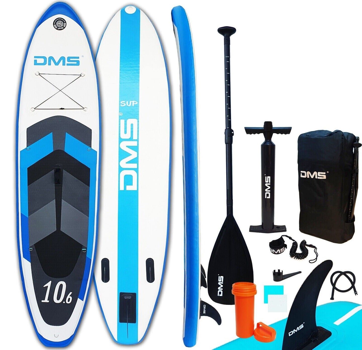 DMS® SUP Board Set Stand Up Paddling SUP aufblasbar Surfboard 320 cm Paddelboard